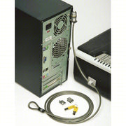 Ability One 5340-01-598-7496 Cable Lock Keyed Different, 6 ft Cable Lg, 9/64 in Cable Dia, Steel