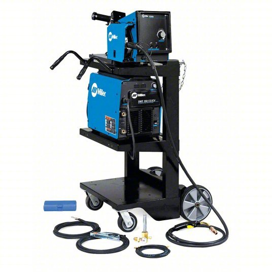 Miller 951786 Multiprocess Welder XMT 350 CC/CV, DC, MIG Pack w/20 Series Wire Feeder