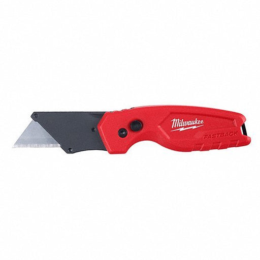Milwaukee 48-22-1500 FASTBACK™ Compact Folding Utility Knife, 6 5/32 in L, General Purpose, Red