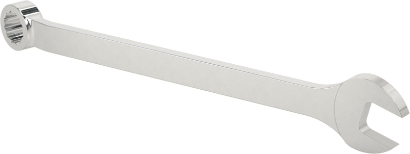 McMaster 56255A37 Polished Chrome-Plated Combination Wrench, with 12-Point Openings, 3/4" Size, 11" Overall Length