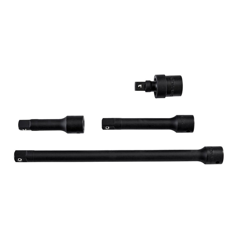 Icon 56884/IE3-4 1/2 in. Drive Professional Impact Socket Extension Set, 4 Piece