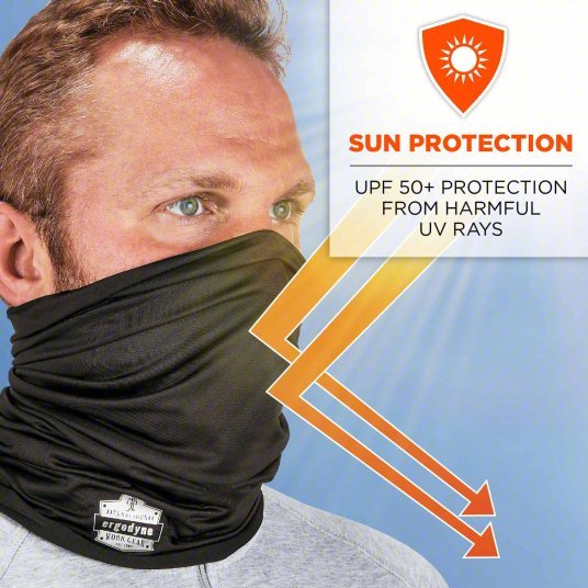 Chill-Its 6487 Neck Wrap, Black, Universal, Neck Wrap, Cooling, Polyester/Spandex