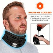 Chill-Its 6487 Neck Wrap, Black, Universal, Neck Wrap, Cooling, Polyester/Spandex