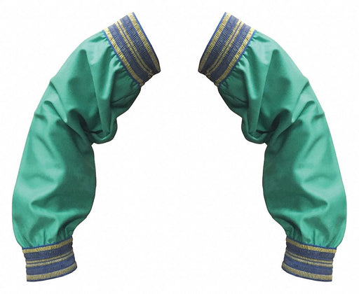 Tillman 6217 Flame Retardant Sleeves, 18 in Sleeve Lg, Universal, Green, Elastic Cuff, 1 PR