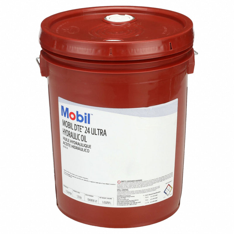 Mobil 125356 Hydraulic Oil, DTE 24,  5 gal, Pail, ISO Grade 32