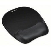 Fellowes 9176501 Mouse Pad,w/wrist Rest,Nonskid,7x9,Black