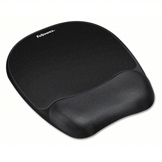 Fellowes 9176501 Mouse Pad,w/wrist Rest,Nonskid,7x9,Black
