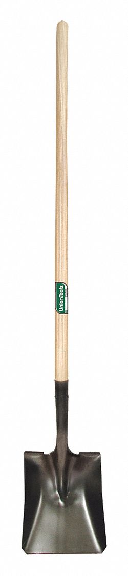 Union Tools 40184 Square Point Shovel, 44 in L Hard Wood Handle