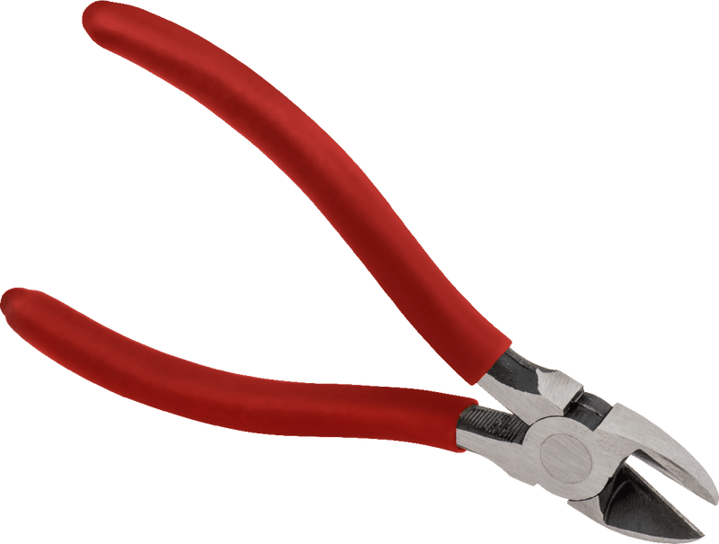 McMaster 5712A23 High-Visibility Wire Cutters, Red Grip, 6-1/2" Overall Length