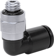 McMaster 5779K284 Push-to-Connect Tube Fitting for Air Short Swivel Elbow, for 5/32" Tube OD x 10-32 Male