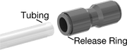 McMaster 5779K244 Push-to-Connect Tube Fitting for Air Adapter, for 5/32" Tube OD x 10-32 Thread Male Pipe