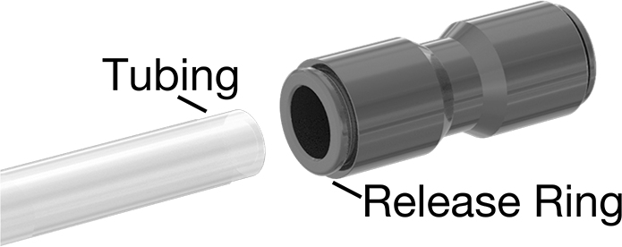 McMaster 5779K244 Push-to-Connect Tube Fitting for Air Adapter, for 5/32" Tube OD x 10-32 Thread Male Pipe