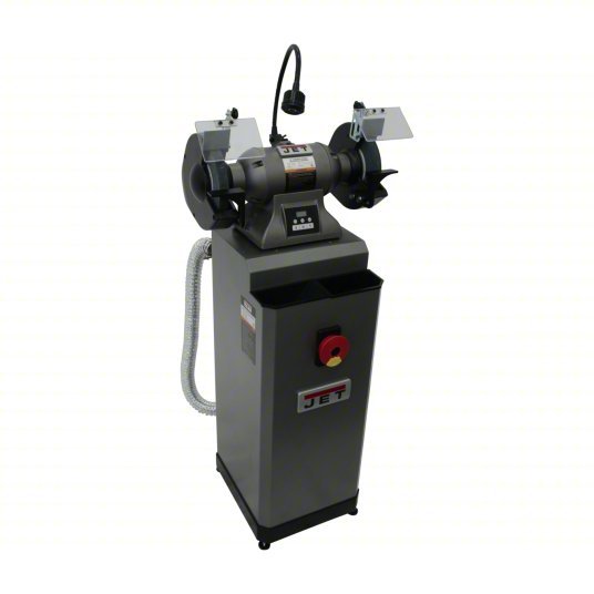 JET IBG-8VS Bench Grinder Variable Speed, 1 hp, 8 in Max Wheel Dia, 900 RPM to 3,600 RPM, 115/230V