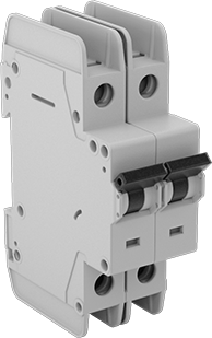 Mcmaster 5789T206 DIN-Rail Mount Branch Circuit Breaker C Trip Type, 2 Pole-Toggle Style