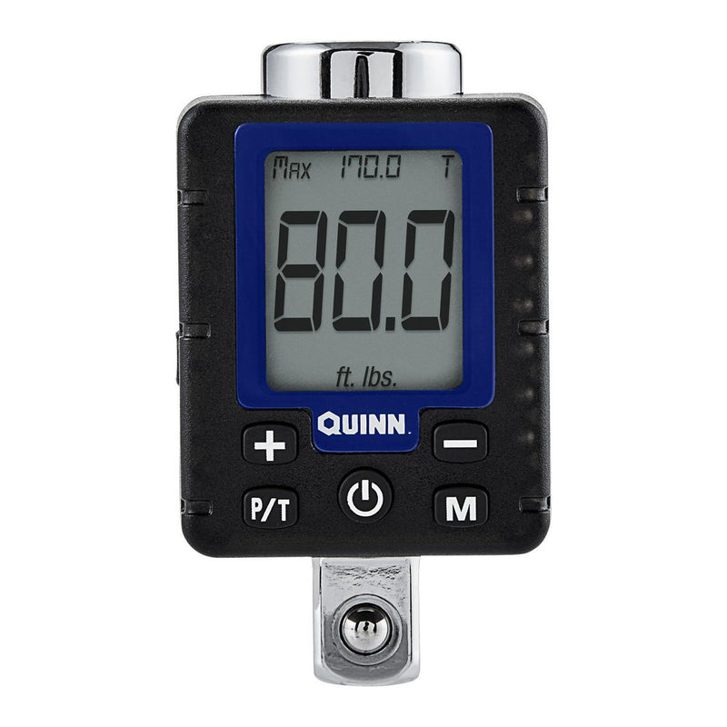 Quinn 58706 1/2 in. Drive 25-250 ft. lb. Digital Torque Adapter