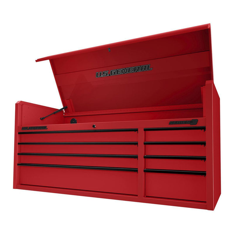 Redwood US General RW58712 56 in. x 22 in. Top Chest, Series 3, Red