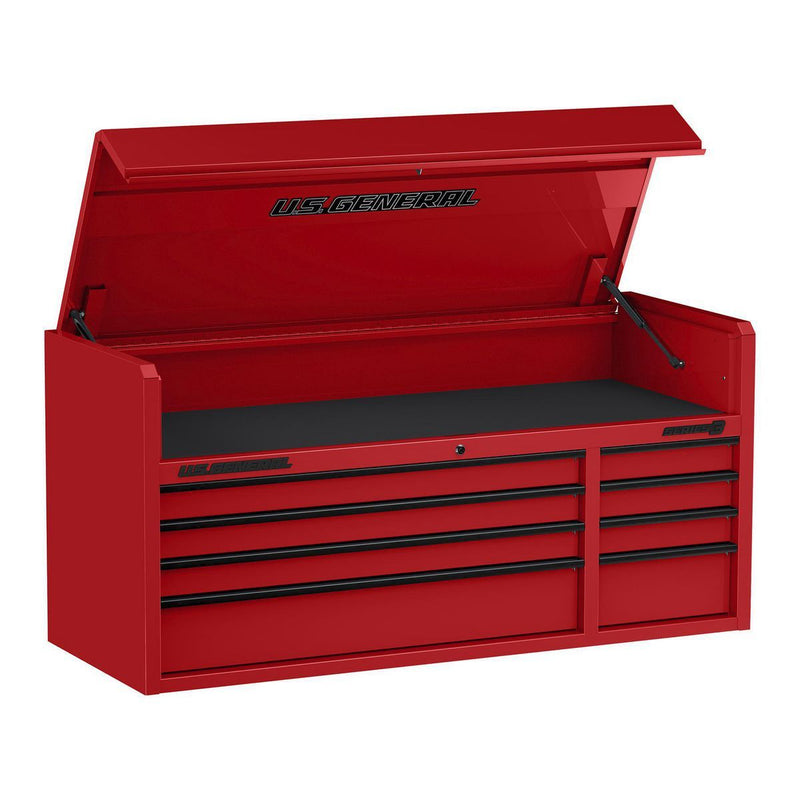 Redwood US General RW58712 56 in. x 22 in. Top Chest, Series 3, Red