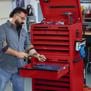 Redwood US General RW58721 27 in. x 22 in. Roll Cab, Series 3, Red