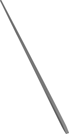 McMaster 58910A19 Pry Bar Straight Wedge x Straight Round End, 60" Overall Length