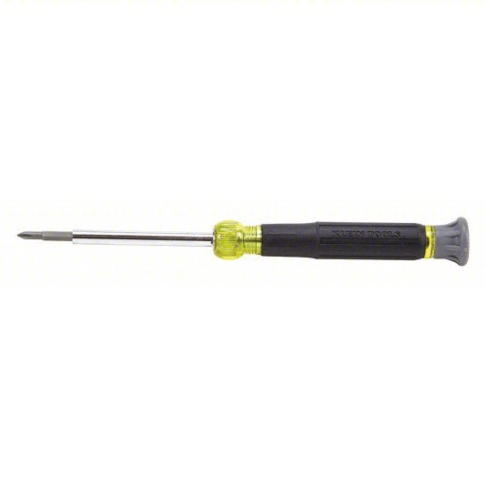 Klein 32581 Multi-Bit Screwdriver #0/#00/1/8 in/5/32 in Tip Size, 4 Tips, 6 1/2 in Overall Lg, ANSI