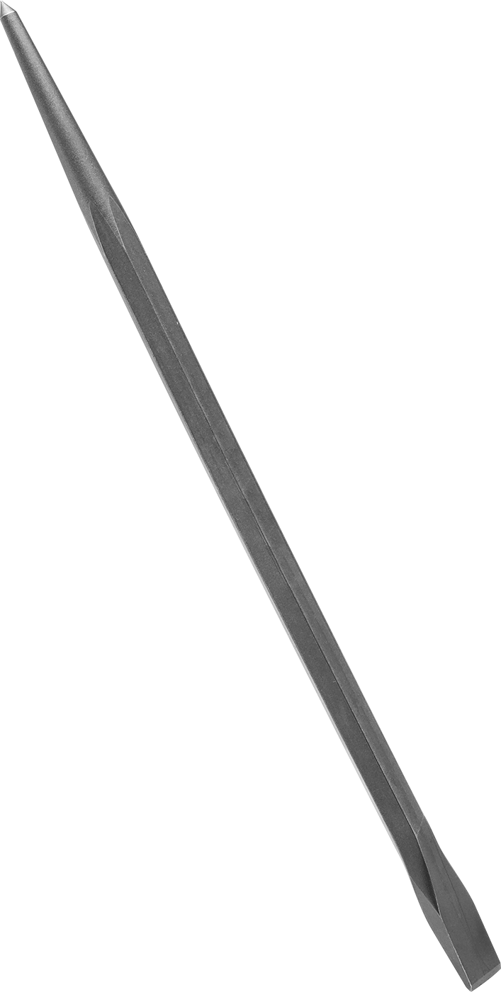 McMaster 5986A8 Pry Bar, Straight Chisel × Straight Pointed End, 36" Overall Length, 8 lbs.