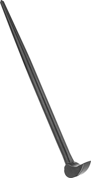 McMaster 5987A1 Pry Bar Gooseneck Wedge x Straight Point End, 16" Overall Length