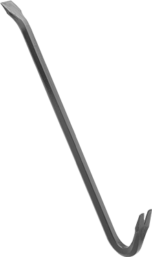 McMaster 5992A13 Nail-Pulling Pry Bar U-Shaped Claw x Offset Chisel End, 24" Overall Length