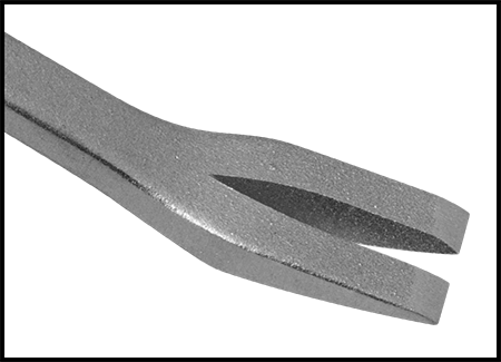 McMaster 5992A13 Nail-Pulling Pry Bar U-Shaped Claw x Offset Chisel End, 24" Overall Length