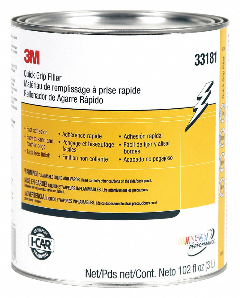 3M 33181 Quick Grip Filler, 1 gal, PK4