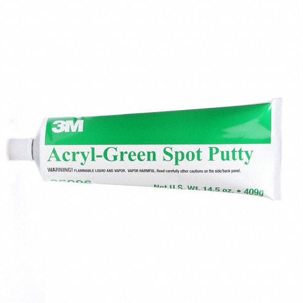 3M 05096 Acryl Spot Putty, Green, 14.5 oz, PK12