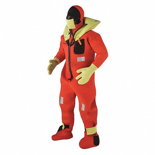 Kent Safety 154000-200-004-13 Immersion Suit Neoprene, Orange, Universal Suit Size
