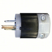 Hubbell HBL8215C Straight Blade Plug 5-15P, 15 A, 125V AC, Black/White, 2 Poles, Screw Terminals