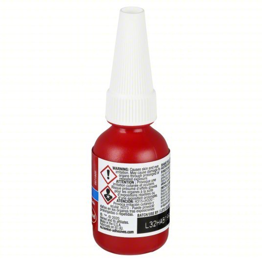 Loctite 135354 Medium-Strength Threadlocker 242, Blue, 0.34 fl oz, Bottle, 1 EA, Blue – Medium Strength