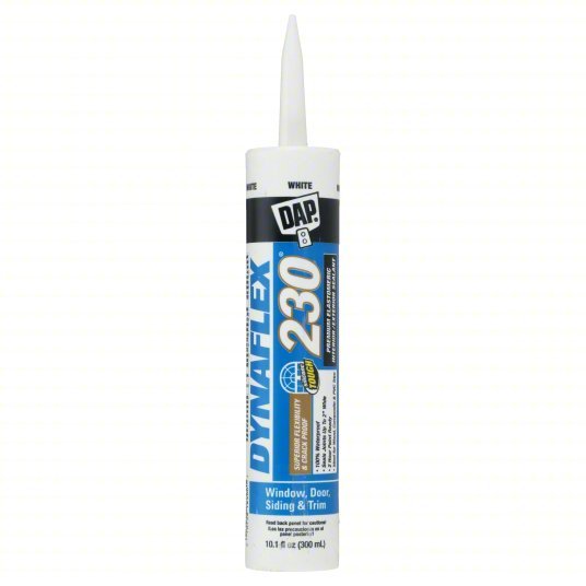 DAP 18275 Silicone Elastomeric Sealant Dynaflex 230, White, 10 oz, Cartridge