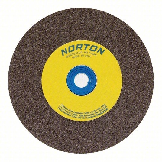 Norton 66252836133 Straight Grinding Wheel Type 1, 6 in x 1/2 in x 1 in, Aluminum Oxide, 100/120 Grit
