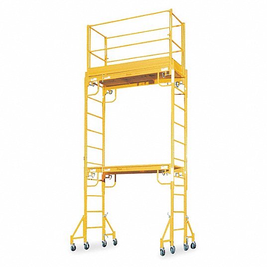 Bil-Jax 0127-006-2 Scaffold Tower, Steel, 1,000 lb Load Capacity, 2 to 11 ft 6 in Platform Height