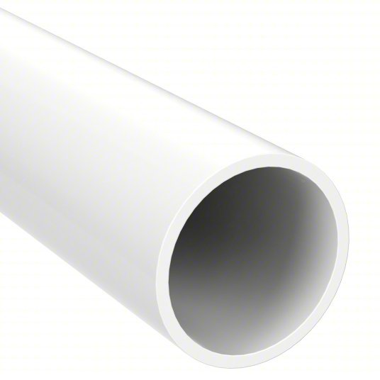 GF Piping H0400200PW1000 Pipe PVC, ChlorFIT, 2 in Nominal Pipe Size, 10 ft Overall Lg, Unthreaded, White