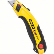 Stanley 10-778 Utility Knife 6 1/2 in Overall Lg, Steel Std Tip, Rubberized, Metal/Rubber, Black/Yellow