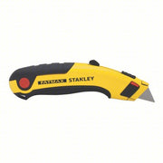 Stanley 10-778 Utility Knife 6 1/2 in Overall Lg, Steel Std Tip, Rubberized, Metal/Rubber, Black/Yellow