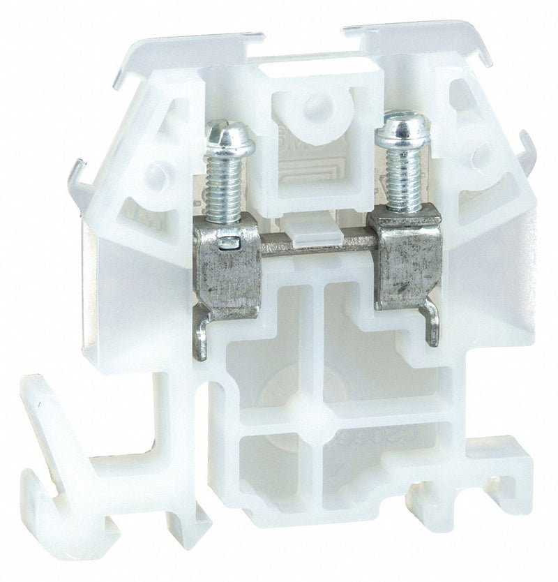 Square D 9080GM6 Terminal Block, DIN Rail Mounting Type, Screw Clamp Wire Termination, 2 Wire Terminals