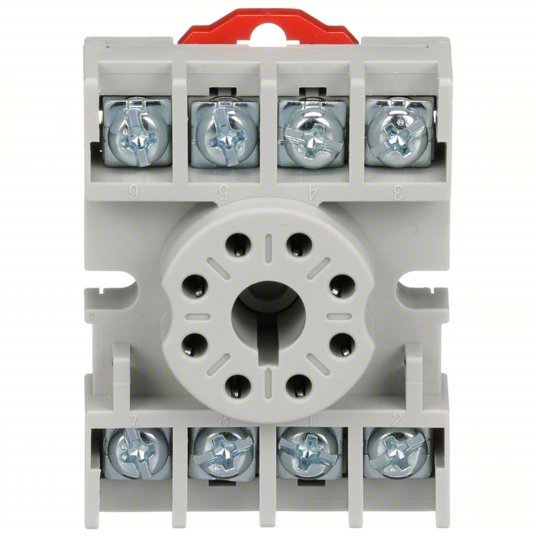Schneider 8501NR51 Relay Socket 15 A Rating, DIN - Rail & Surface Socket Mounting, 8 Pins, A Socket, Std - Redwood.KV5B586