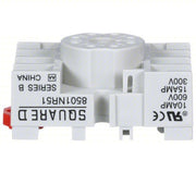 Schneider 8501NR51 Relay Socket 15 A Rating, DIN - Rail & Surface Socket Mounting, 8 Pins, A Socket, Std - Redwood.KV5B586