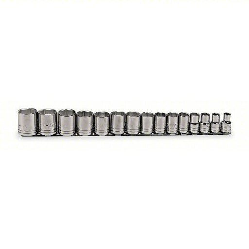 Proto J54110 Socket Set 1/2 in Drive Size, 15 Pieces, 3/8 in to 1 1/4 in Socket Size Range, (15) 6-Point