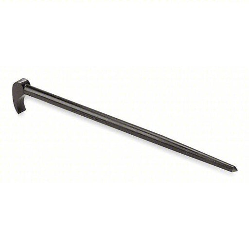Proto J2126 Rolling Head Pry Bar Point End, 12 in Overall Lg, 1/2 in Bar Wd, 1/2 in End Wd, T No, 0 Nail Slots