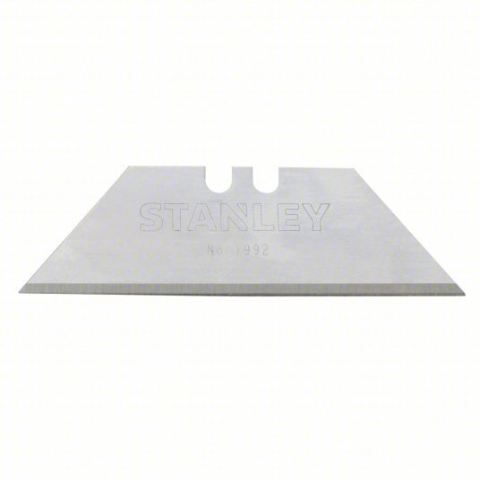 Stanley 11-921 Utility Blade 2 7/16 in Blade Lg, 3/4 in Blade Wd, 0.03125 in Blade Thick, Steel, 5 PK