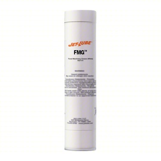 Jet-Lube 30150 Machinery Grease FMG, 14 oz, Cartridge, H1 Food Grade, NLGI 2, Aluminum Complex Thickener