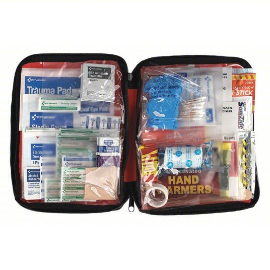 American Red Cross RC-562 Emergency Preparedness Kit Bulk, 106 Components, Red