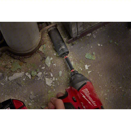 Milwaukee 48-32-4502 Bit Holder 1/4 in Drive Size, Hex, 2 3/8 in Overall Bit Lg, Magnetic, Hex Shank