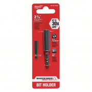 Milwaukee 48-32-4502 Bit Holder 1/4 in Drive Size, Hex, 2 3/8 in Overall Bit Lg, Magnetic, Hex Shank
