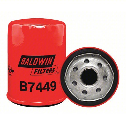 Baldwin B7449 Oil Filter M22 x 1.5 mm Thread Size Automotive Filters, 4 3/32 in Lg, Oil